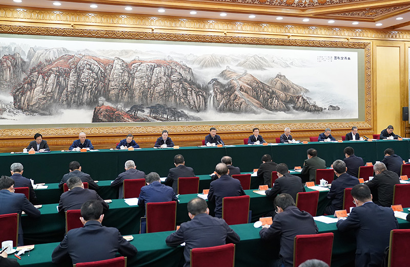 11月19日，中共中央总书记、国家主席、中央军委主席习近平在北京出席第三次“一带一路”建设座谈会并发表重要讲话。新华社记者 申宏 摄