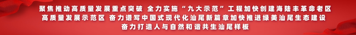 聚焦推动高质量发展重点突破 全力实施“九大示范”工程加快创建海陆丰革命老区高质量发展示范区 奋力谱写中国式现代化汕尾新篇章加快推进绿美汕尾生态建设 奋力打造人与自然和谐共生汕尾样板