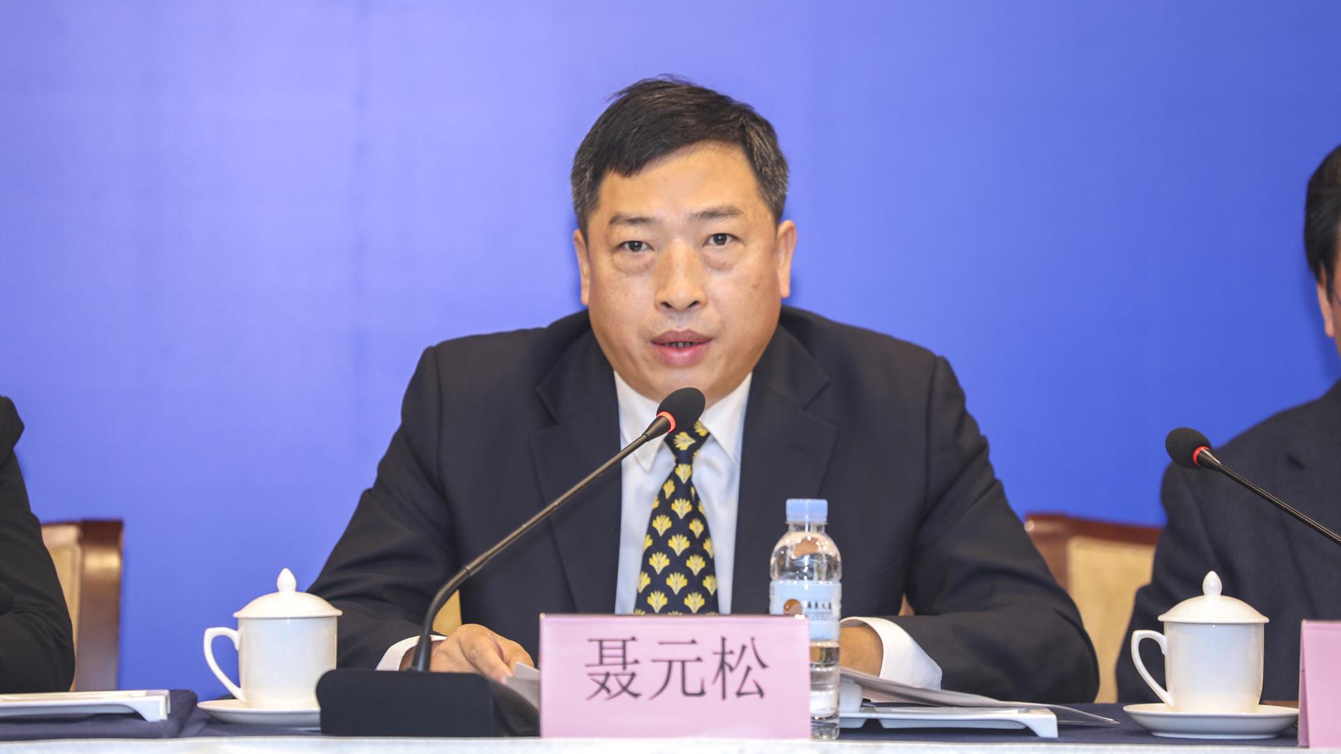 广东省民政厅副厅长聂元松（摄影：曹雅琴）