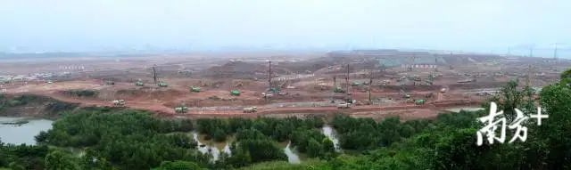 埃克森美孚广东惠州乙烯项目开工现场。惠州市档案馆供图