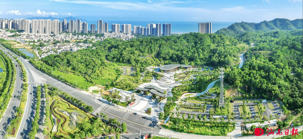 我市首座滨海森林公园——金霞光森林公园加速成形
