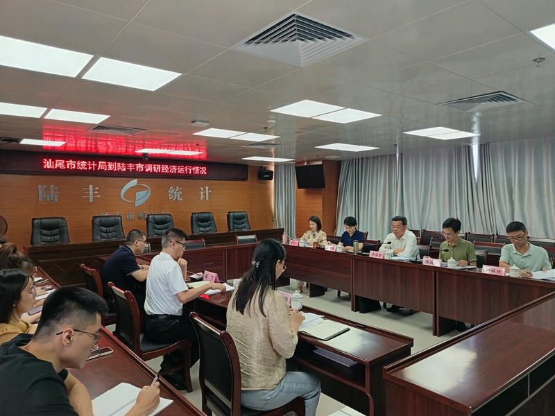 聚焦重点任务 强化统计担当—汕尾市统计局主要领导赴陆丰市调研指导统计工作