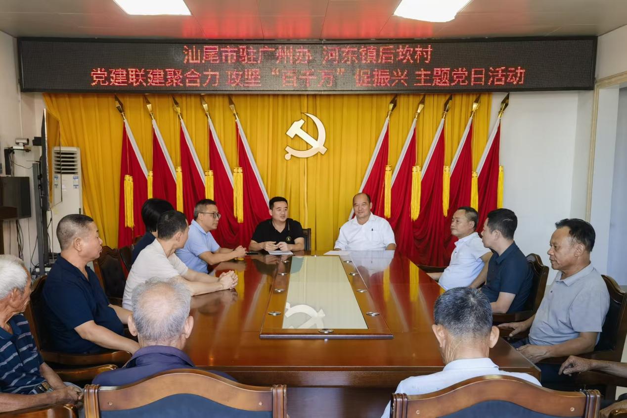 市驻广办党支部到后坎村开展“党建联建聚合力 攻坚‘百千万’促振兴”主题党日活动