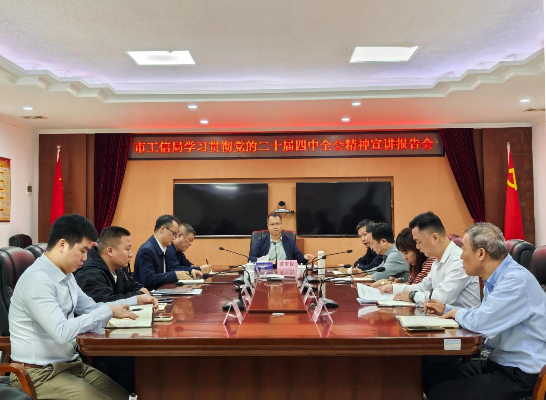 市工信局召开学习贯彻党的二十届四中全会精神宣讲报告会
