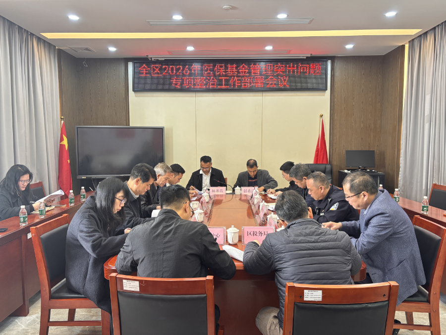 城区医保局召开全区2026年医保基金管理突出问题专项整治工作部署会议