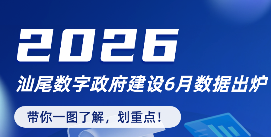 2026年汕尾数字政府建设6月数据出炉！
