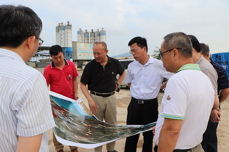 副市长林少文实地调研珠东快速项目建设方案情况