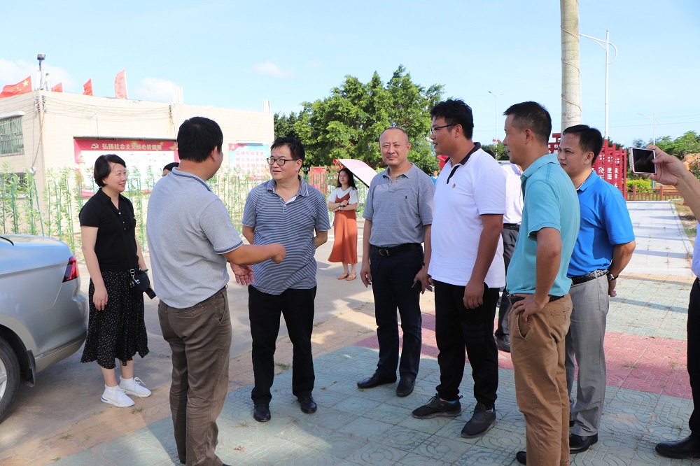 市委常委纪委书记曹小华带队深入红海湾经济开发区田墘街道调研创文