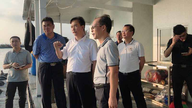 林军巡查品清湖时要求依法依规整治涉渔涉海历史遗留问题 努力改善品